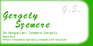 gergely szemere business card